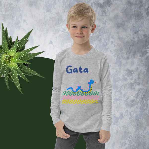 Gata Youth long sleeve tee - Measina Treasures of Samoa