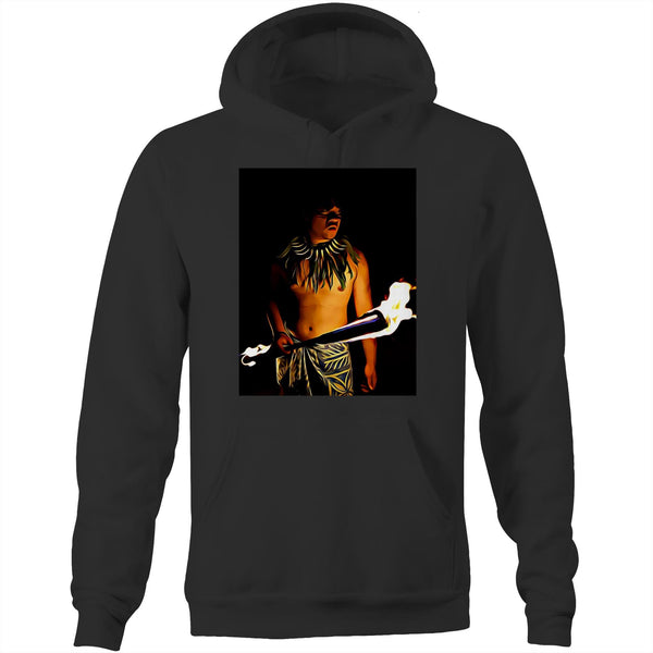 Siva Afi Warrior Pocket Hoodie Sweatshirt - Measina Treasures of Samoa
