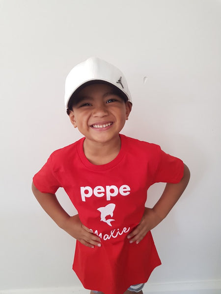 Pepe Malie (Baby Shark) Kids Youth Cotton T-Shirt - Measina Treasures of Samoa