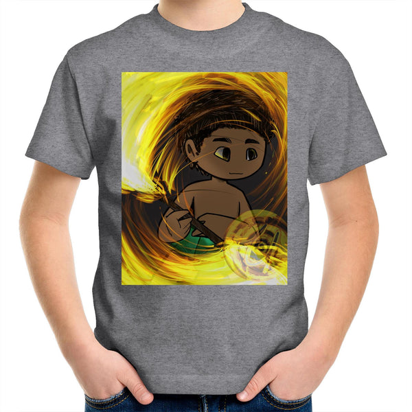 Siva Afi Colour Kids Youth Crew T-Shirt AUS - Measina Treasures of Samoa